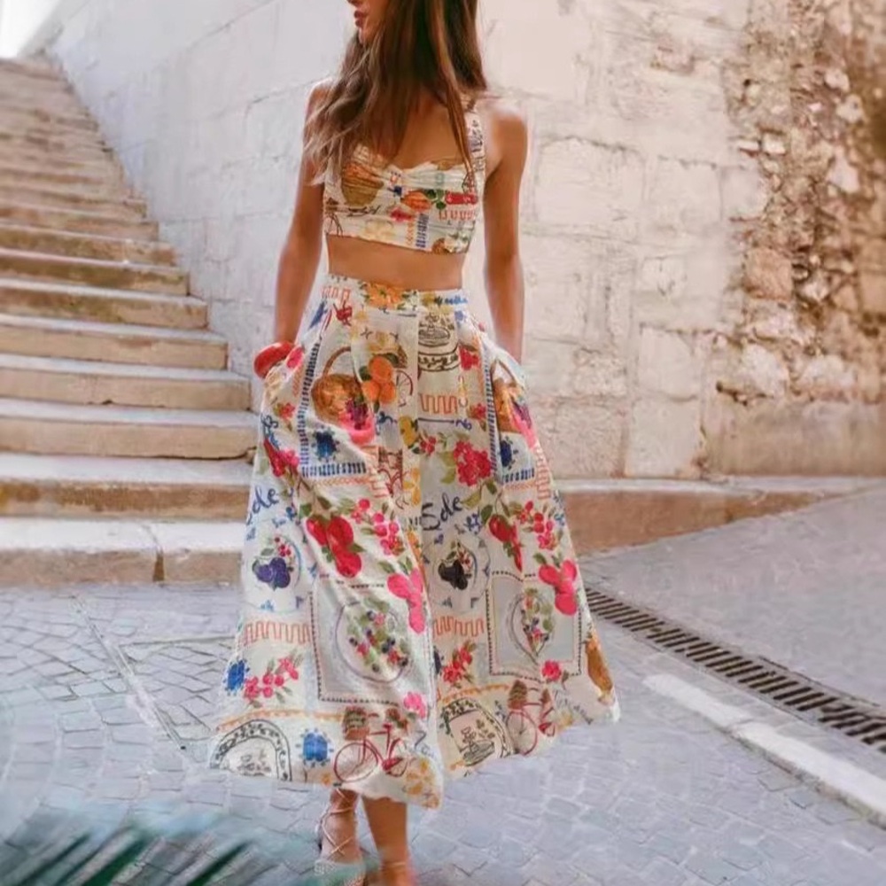 Zimmermann Floral Patchwork Two-piece set - White Multicolor
